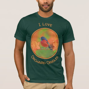 Orchard Oriole Songbird Malerei Original Bird Art T-Shirt