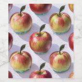 Orchard Red Apple Harvest Paper Napkins Weinetikett (Einzelnes Label)