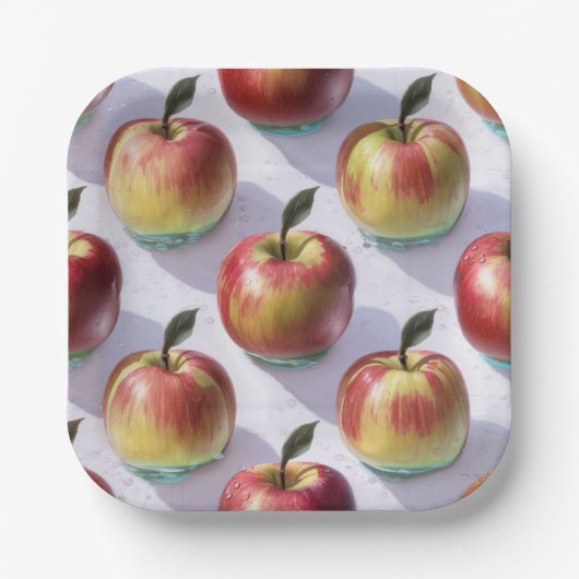 Orchard Red Apple Harvest Paper Teller (Vorderseite)