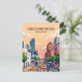 Orchard Road Singapur Postkarte (Stehend Vorderseite)