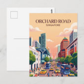 Orchard Road Singapur Postkarte (Vorne/Hinten)