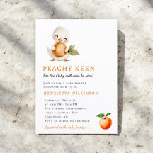 Orchard-Thema-Entlein-Pfirsich-Baby-Party