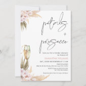 Orchards Palm Petals und Prosecco Brautparty Einladung (Vorderseite)