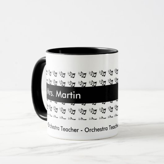 Orchester - Band - oder Tasse (Vorderseite Links)