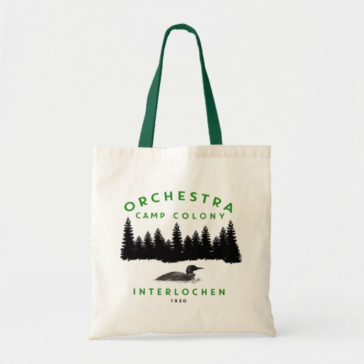Orchester Camp Kolonie Tote Tasche (Vorne)