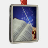 Orchester Dirigent Elemente 1 Silbernes Ornament (Rechts)