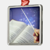 Orchester Dirigent Elemente 1 Silbernes Ornament (Links)