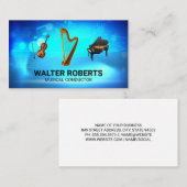 Orchester | Harn Violin Piano Visitenkarte (Vorne/Hinten)