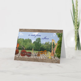 Orchester-Instrumente Notecard Karte