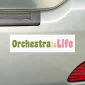 Orchester ist das Leben Autoaufkleber (Auf Auto)