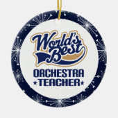 Orchester-Lehrer-Geschenk-Verzierung Keramik Ornament (Vorne)