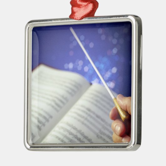 Orchester-Leiter-Elemente 1 Silbernes Ornament (Links)