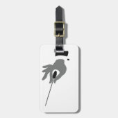 Orchester-Leiter-Gepäckanhänger Gepäckanhänger (Vorderseite vertikal)