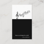 Orchester | Leiter Visitenkarte (Rückseite)