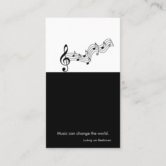 Orchester | Leiter Visitenkarte (Rückseite)