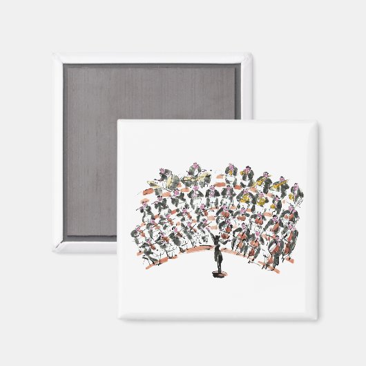 Orchester Magnet (Vorderseite/Rückseite)