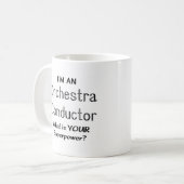 Orchesterdirigent Kaffeetasse (Vorderseite Links)