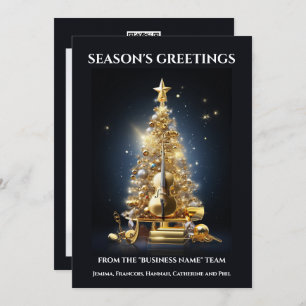 Orchesterinstrumente Weihnachtsvioline Cello Feiertagskarte