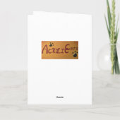 Orchesterkatzen Feiertagskarte (Rückseite)