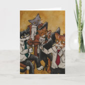 Orchesterkatzen Feiertagskarte (Vorderseite)