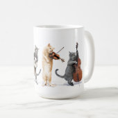 Orchesterkatzentasse Kaffeetasse (VorderseiteRechts)