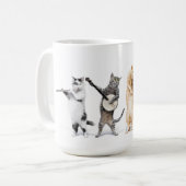 Orchesterkatzentasse Kaffeetasse (Vorderseite Links)