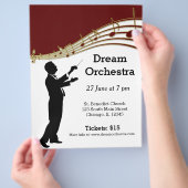Orchesterkonzert Flyer (Hand)