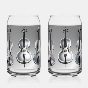 Orchesterlieder gedruckt 16oz Can Brille Dosenglas