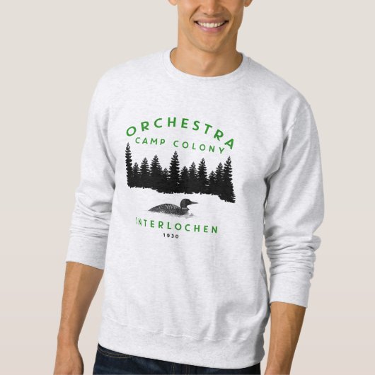 Orchestra Camp Colony - Grüne Buchstaben Sweatshirt (Vorderseite)