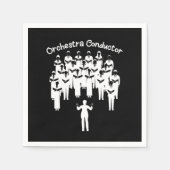 Orchestra Conductor Classical Music Orchestra Gesc Serviette (Vorderseite)