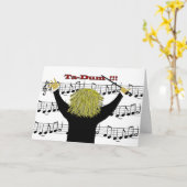 Orchestra Conductor Glückwunsch Karte (Gelbe Blume)