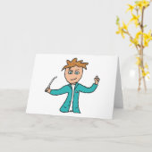 Orchestra Conductor Karte (Gelbe Blume)