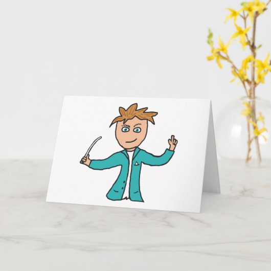 Orchestra Conductor Karte (Gelbe Blume)