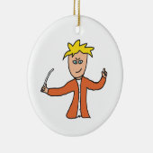 Orchestra Conductor Keramik Ornament (Rechts)