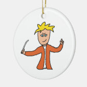 Orchestra Conductor Keramik Ornament (Links)