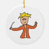 Orchestra Conductor Keramik Ornament (Hinten)