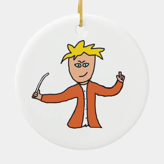 Orchestra Conductor Keramik Ornament (Hinten)