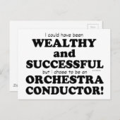 Orchestra Conductor Wealthy & Successy Postkarte (Vorne/Hinten)