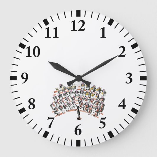 Orchestra Große Wanduhr (Vorderseite)