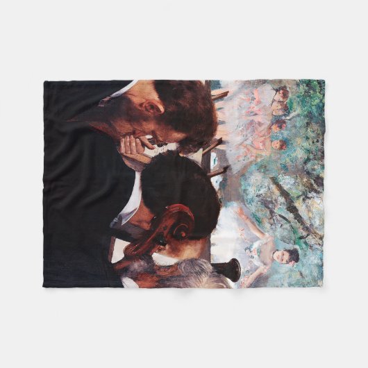 Orchestra Musicians, Edgar Degas Fleecedecke (Vorderseite (Horizontal))