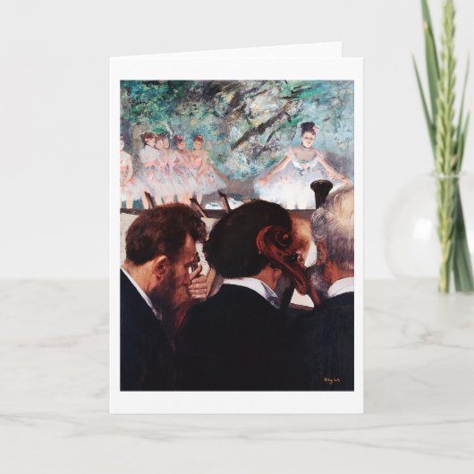 Orchestra Musicians, Edgar Degas Karte (Vorderseite)