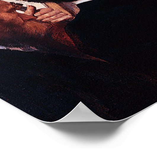 Orchestra Musicians, Edgar Degas Poster (Ecke)