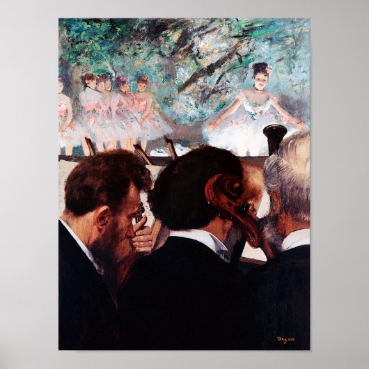 Orchestra Musicians, Edgar Degas Poster (Vorne)