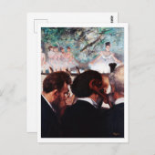 Orchestra Musicians, Edgar Degas Postkarte (Vorne/Hinten)