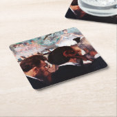 Orchestra Musicians, Edgar Degas Rechteckiger Pappuntersetzer (angewinkelt)