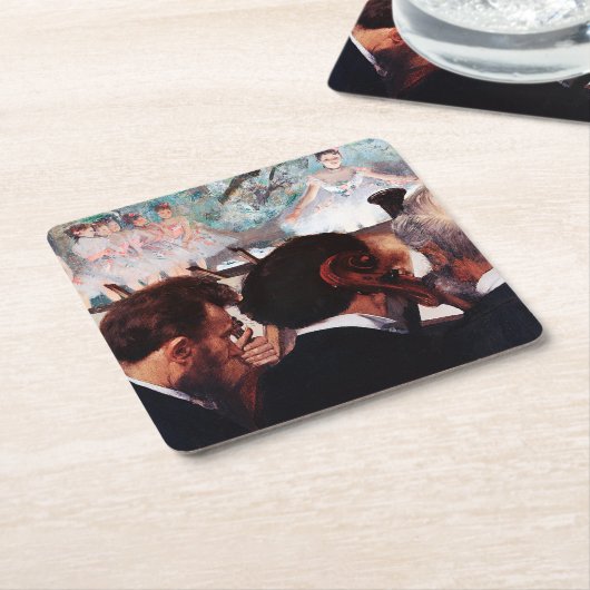 Orchestra Musicians, Edgar Degas Rechteckiger Pappuntersetzer (angewinkelt)