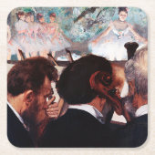 Orchestra Musicians, Edgar Degas Rechteckiger Pappuntersetzer (Vorderseite)