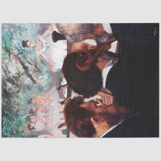 Orchestra Musicians, Edgar Degas Seidenpapier (Vorderseite)