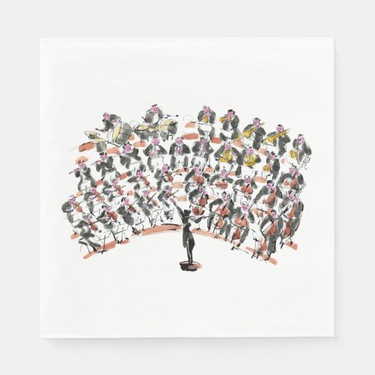 Orchestra Party Napkins Serviette (Vorderseite)