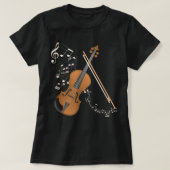 Orchestra Violin Player Geschenk Musikinstrument V T-Shirt (Design vorne)